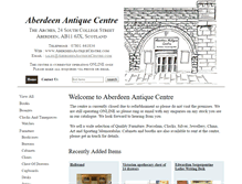 Tablet Screenshot of aberdeenantiquecentre.com